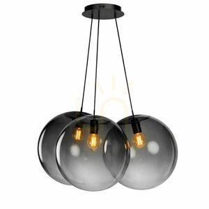 Lustră suspendată s.luce Orb Cluster, sticlă, culoare cupru, 3xE27, 3xØ40 cm 8 Lustră suspendată s.luce Orb Cluster, sticlă, culoare cupru, 3xE27, 3xØ40 cm small 8