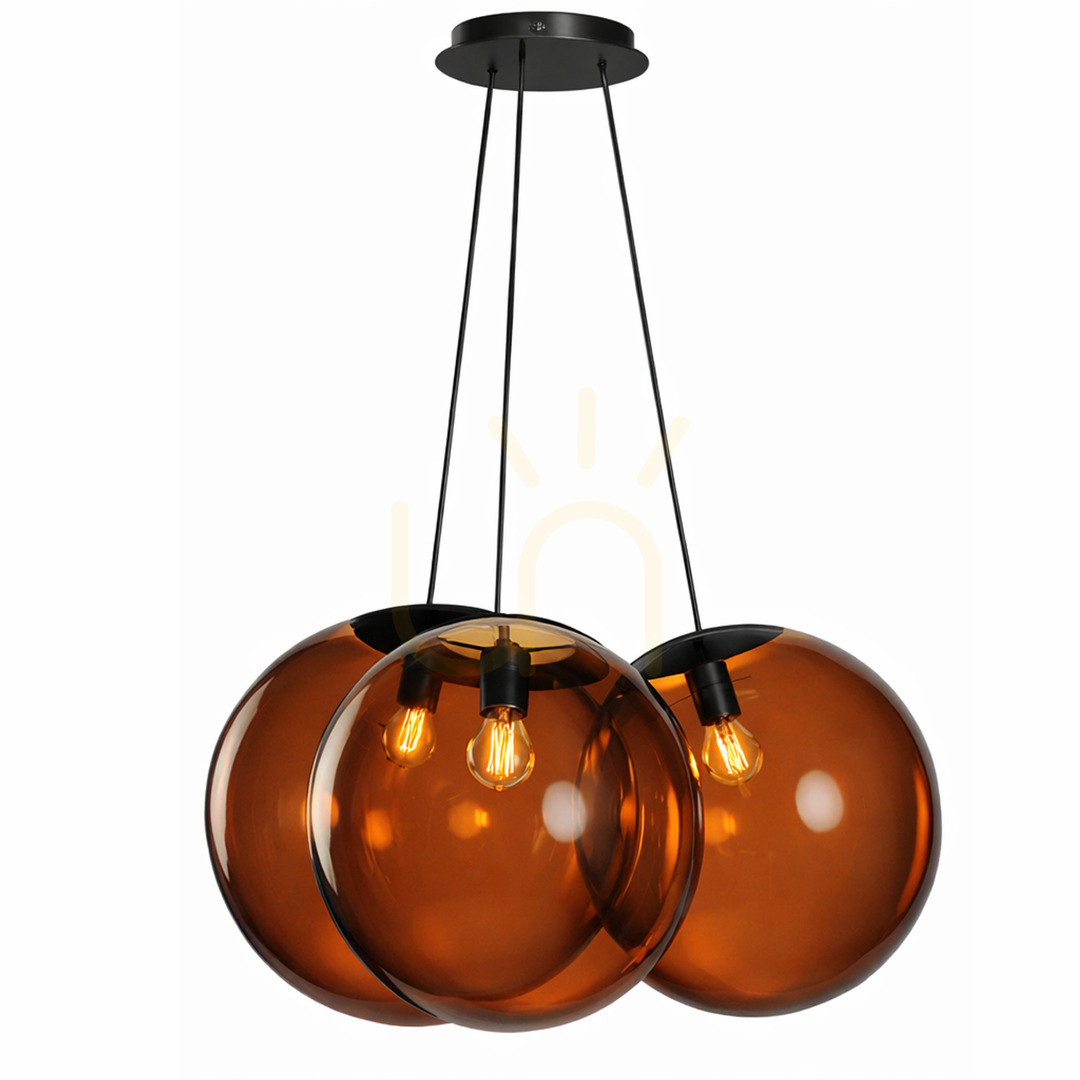 Spectacol Lustră suspendată s.luce Orb Cluster, 3 x E27, sticlă albă, Ø 50 cm Lustră suspendată s.luce Orb Cluster, 3 x E27, sticlă albă, Ø 50 cm