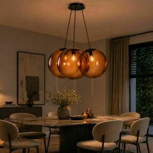 Lustră suspendată s.luce Orb Cluster, 3 x E27, sticlă albă, Ø 50 cm 0 Lustră suspendată s.luce Orb Cluster, 3 x E27, sticlă albă, Ø 50 cm small 0