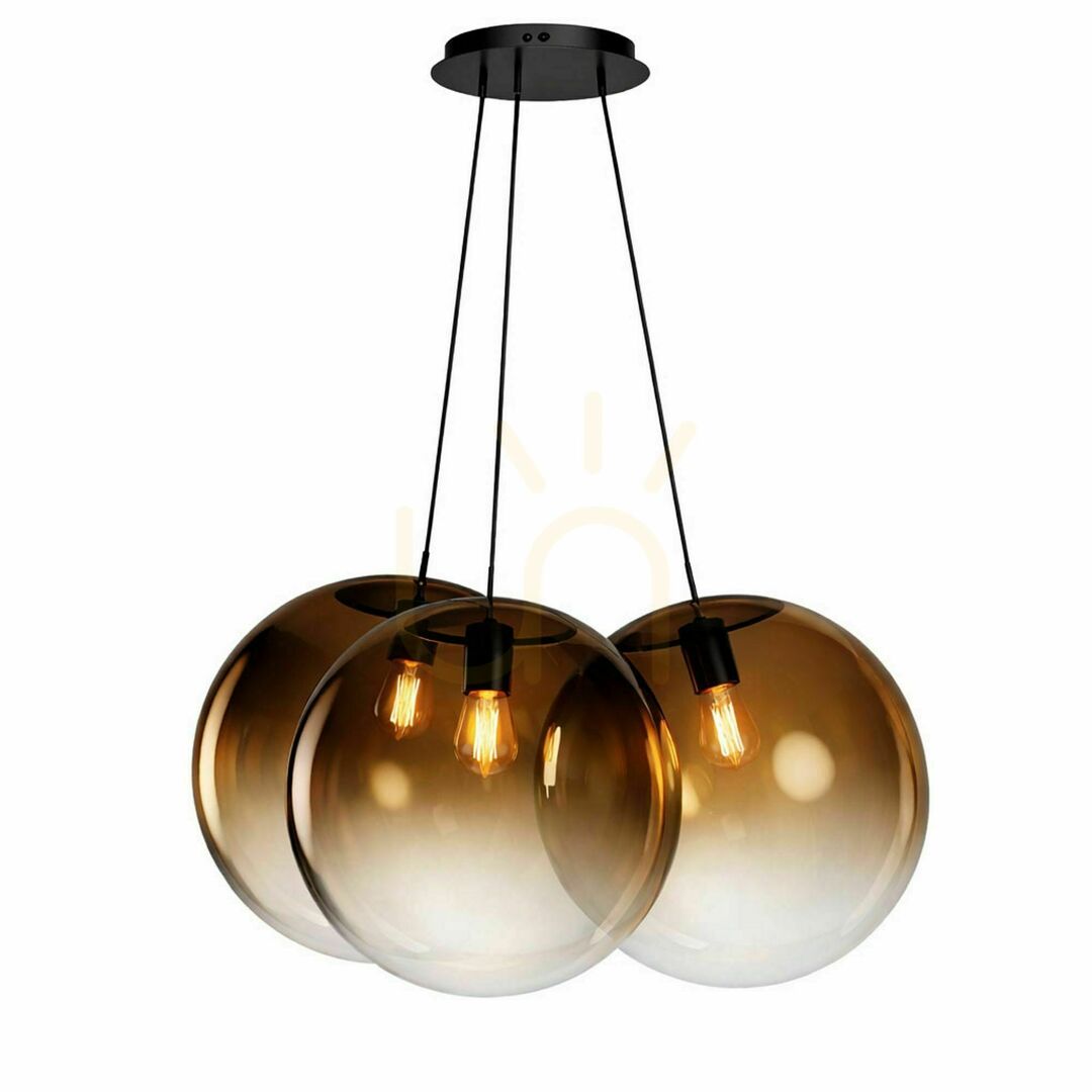 Verifica Lustră suspendată s.luce Orb Cluster, 3 x E27, sticlă, cupru, Ø 50 cm Lustră suspendată s.luce Orb Cluster, 3 x E27, sticlă, cupru, Ø 50 cm