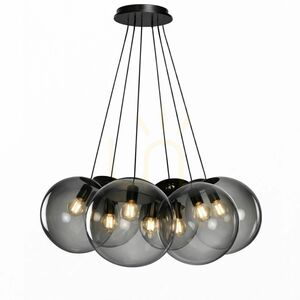Lustră suspendată s.luce Orb Cluster, 7 globuri Ø 40 cm, sticlă transparentă, E27 7 Lustră suspendată s.luce Orb Cluster, 7 globuri Ø 40 cm, sticlă transparentă, E27 small 7