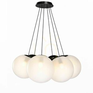 Lustră suspendată s.luce Orb Cluster, 7xE27, albă, sticlă, Ø 40 cm 5 Lustră suspendată s.luce Orb Cluster, 7xE27, albă, sticlă, Ø 40 cm small 5