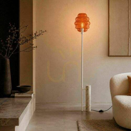 Verifica Lampă de podea s.luce Echos, travertin și sticlă, 188 cm, E27