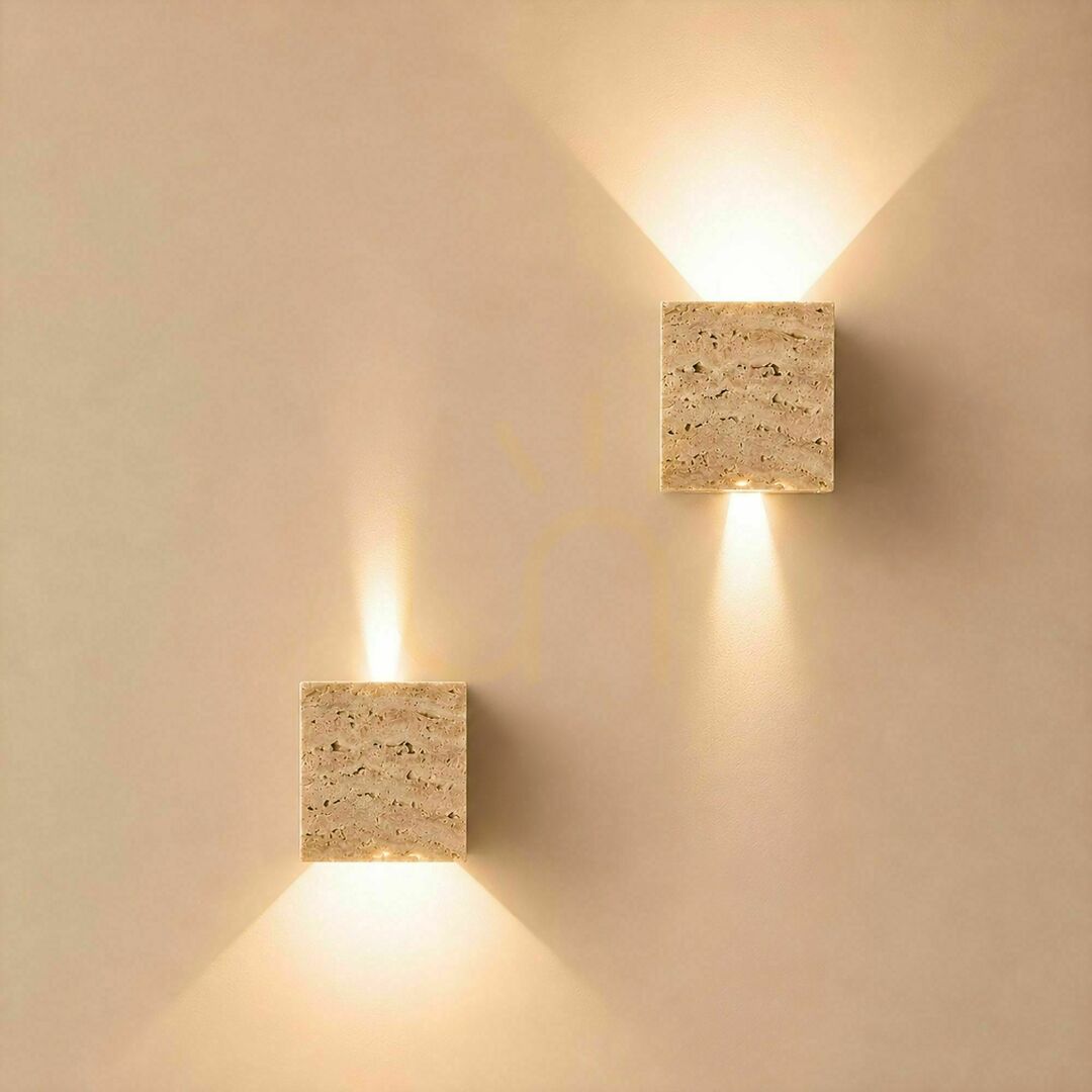 Verifica Aplică de perete LED s.luce Travea, travertin bej, 10 cm, 2 x 5 W, 3000 K, dimabilă Aplică de perete LED s.luce Travea, travertin bej, 10 cm, 2 x 5 W, 3000 K, dimabilă