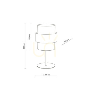 Lampa de veghe Calisto Sabia 1 Xe27 small 6