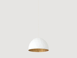 Lampa suspendată LEONARD M - auriu și alb small 0