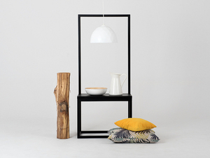 Lampa suspendată LEONARD M - alb-cupru small 2