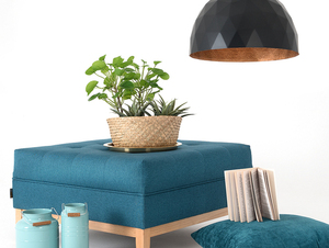 Lampa suspendată LEONARD L - negru de cupru small 1