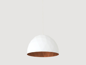 Lampa suspendată LEONARD L - alb-cupru small 0