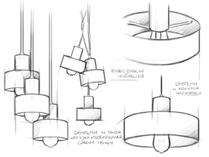 Lampa suspendată FAY 1 M - alb small 5