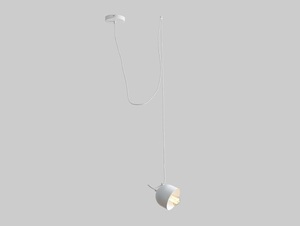Lampa suspendată POPO 1 - alb small 0