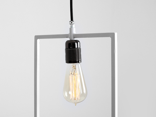 Verifica Lampă suspendată CustomForm PAROT albă LP001PAR-01, dreptunghi 40×25 cm, E27