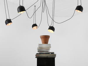 Lampa suspendată POPO 6 - negru small 1