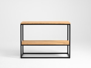Consolă CustomForm JULITA SOLID WOOD 75-2F din stejar, neagră, 100 cm 0 Consolă CustomForm JULITA SOLID WOOD 75-2F din stejar, neagră, 100 cm small 0