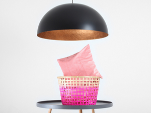 Lampa suspendată Lord 90 - cupru-negru small 1