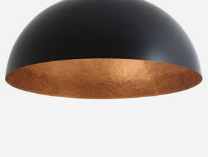 Lampa suspendată Lord 90 - cupru-negru small 3