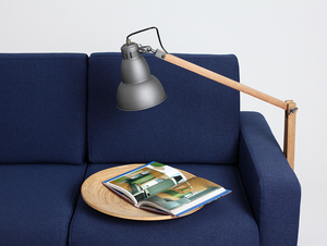 Canapea extensibilă CustomForm SCANDIC cu 3 locuri, albastru cerneală ET80, fag natur, 215 cm small 5