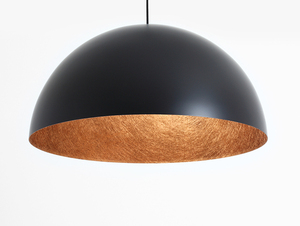 Lampa suspendată Lord 70 - cupru-negru small 3
