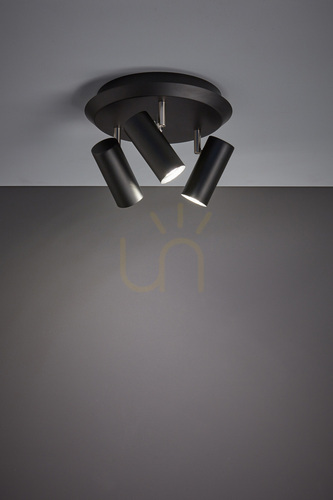 Verifica Plafoniera Markslojd Barcelona 3 becuri negru metal 31 cm 107348