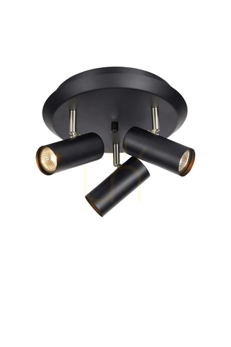 Verifica Plafoniera Markslojd Barcelona 3 becuri negru metal 31 cm 107348