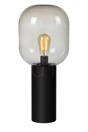 Verifica Lampă de masă Markslojd Brooklyn 107479 negru fumuriu sticlă 56 cm