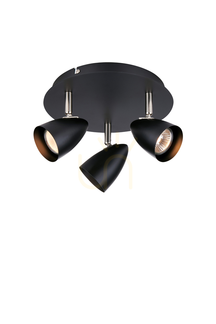 Verifica Plafon Markslojd CIRO 3 becuri negru metal 26 cm 107411 Plafon Markslojd CIRO 3 becuri negru metal 26 cm 107411