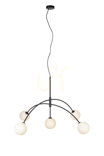 Verifica Pandantiv Markslojd Heaven 5L negru opal sticlă metal 107560