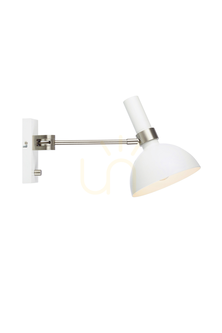 Verifica Aplica de perete Markslojd LARRY 107499 alba din metal cu dimmer 1x60W Aplica de perete Markslojd LARRY 107499 alba din metal cu dimmer 1x60W