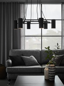 Pendul Markslöjd Porto negru, 6×GU10, 73 cm, 107357 small 1