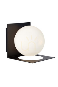 Aplica de perete baie Markslojd Zenit IP44 negru alb opal 107495 small 0