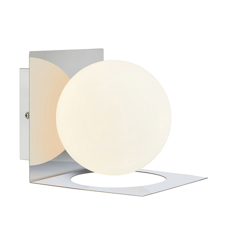 Verifica Aplica de perete Markslojd Zenit 107488 IP44 crom sticla opal 18W