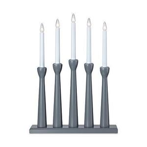 Lumanare decorativa Markslojd MÅSESKÄR 5 becuri alb-gri lemn 704197 small 1