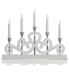 Suport lumânare Markslojd Eneby 5L alb lemn 47 cm 700640 small 1