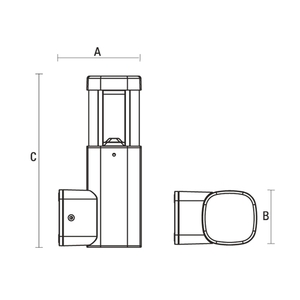 Torre Led 230 V 7 W Ip54 Ww Montat pe perete small 1