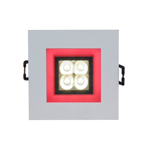 Verifica Fiale 4 Led 4 X1 W 30 St 230 V Pătrat cu cadru ochi roșii led