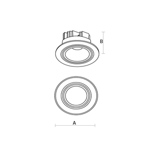 Firuri II 6 W Cob 38 St 230 V Nw Inel led cu ochelari ALB small 1