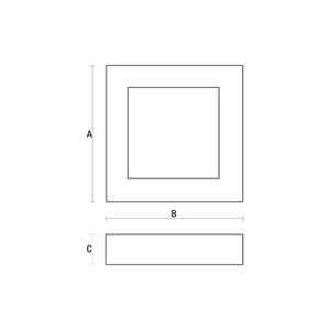 Corp de iluminat LED aplicat SpectrumLED Algine Eco Square 6 W 6000 K 12 cm SLI035022CW small 1