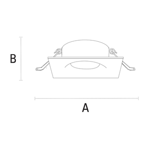 Fiale V Gu10 Square White small 1