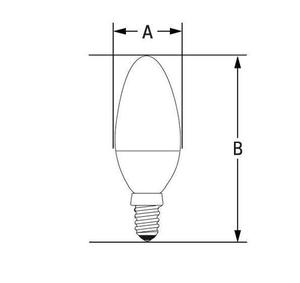 Lumânare led E14 230 V 4 W Cog Ww Clear Spectrum 1 Lumânare led E14 230 V 4 W Cog Ww Clear Spectrum small 1