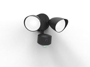 Proiector LED exterior Lutec DRACO cu cameră, audio și senzor de mișcare, negru mat small 0