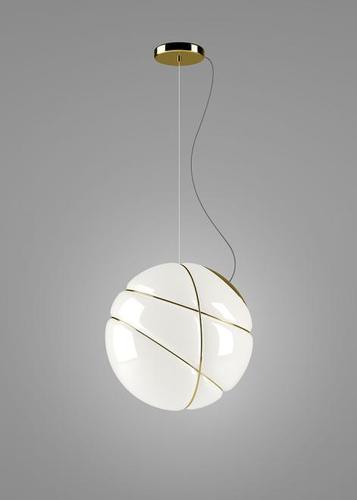 Verifica Lampa suspendată Fabbian Armilla F50 13W - Aur lustruit și alb - F50 A05 12