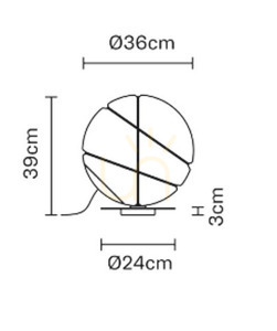 Lampă de masă Fabbian Armilla F50 13W - alb și argintiu - F50 B03 01 2 Lampă de masă Fabbian Armilla F50 13W - alb și argintiu - F50 B03 01 small 2