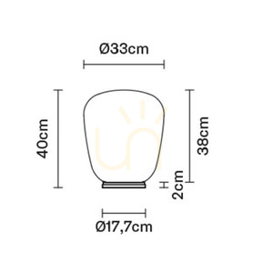 Lampă de masă Fabbian Lumi Ø33 - F07 B21 01 small 2