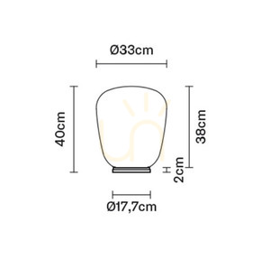 Lampă de masă Fabbian Lumi Ø33cm - F07 B41 01 small 2