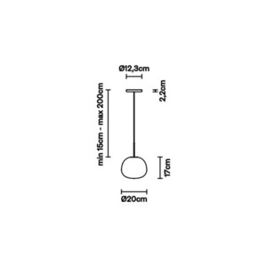 Lampă suspendată Fabbian Lumi Ø20 - F07 A05 01 small 2