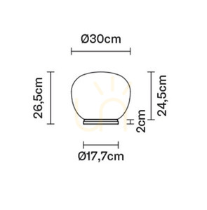 Lampă de birou Fabbian Lumi Ø30 - F07 B09 01 2 Lampă de birou Fabbian Lumi Ø30 - F07 B09 01 small 2