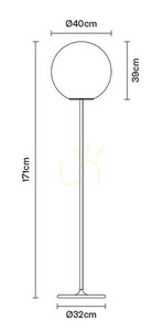 Fabbian Lumi Ø40 lampă de podea - F07 C11 01 small 2