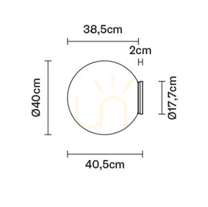 Lampă de perete Fabbian Lumi F07 40cm - F07 G31 01 small 4
