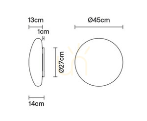 Lampă de perete Fabbian Lumi F07 45cm - F07 G13 01 small 2