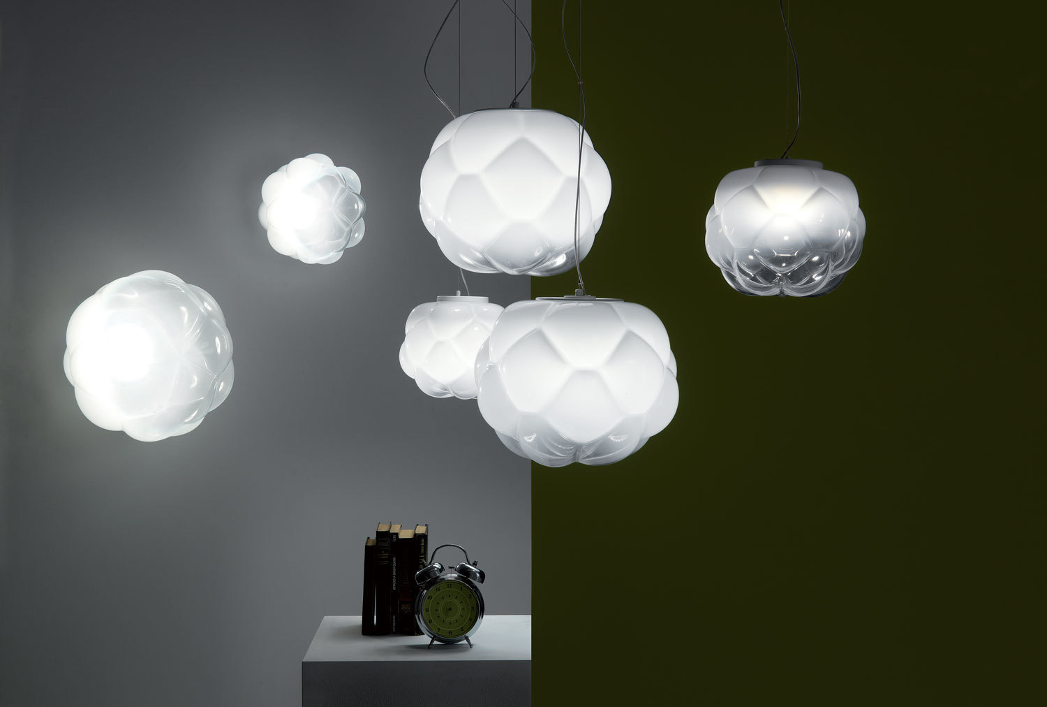 Vedere Lampa suspendată Fabbian Cloudy F21 40cm - F21 A02 71 Lampa suspendată Fabbian Cloudy F21 40cm - F21 A02 71